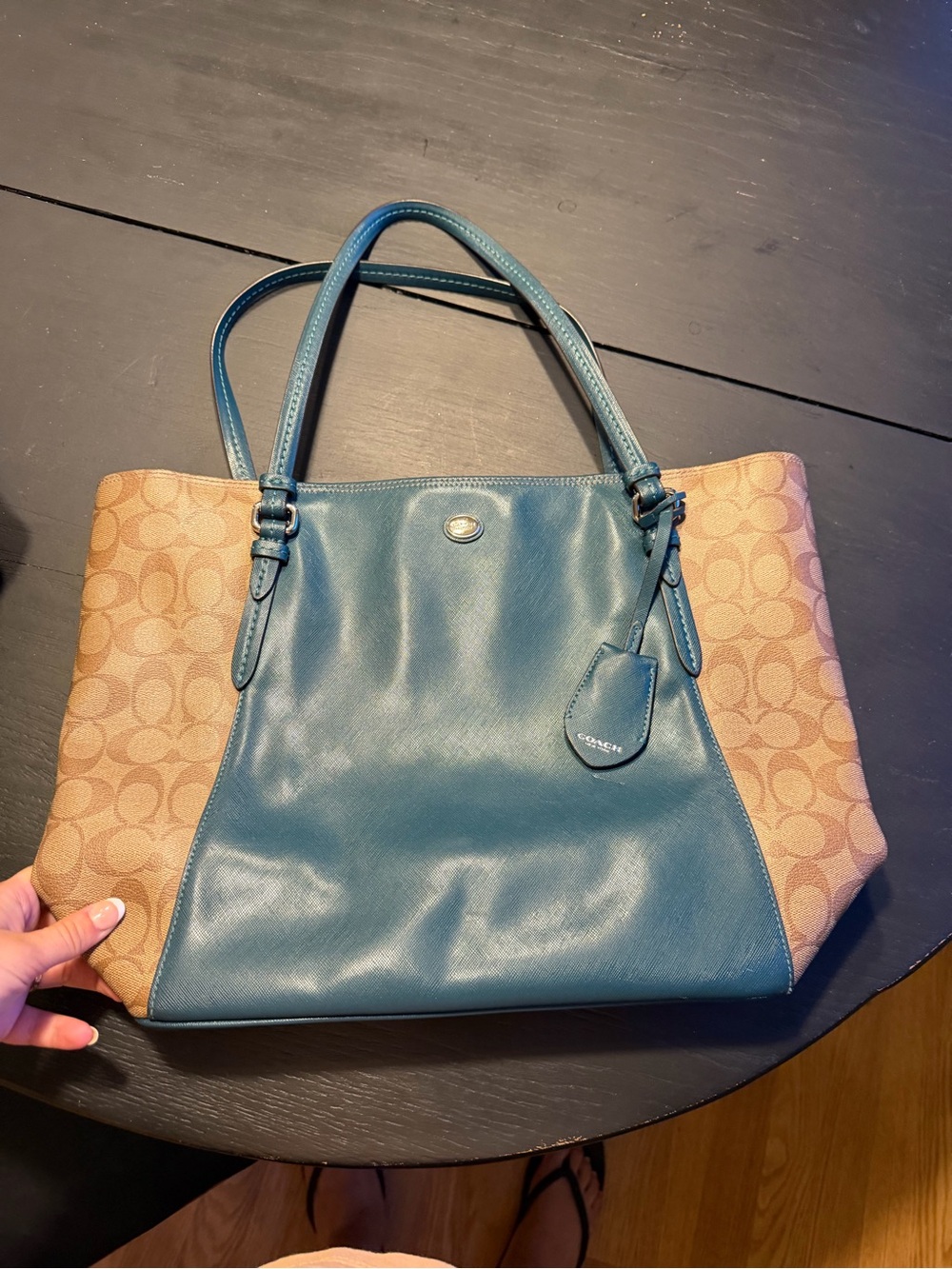 Coach Peyton Saffiano Tote